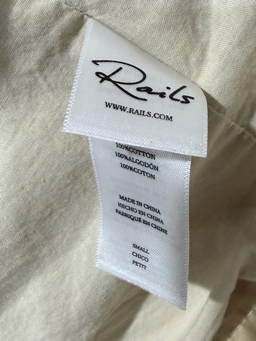 Rails Double-Breasted Beige Trench Coat - Picture 6 of 8